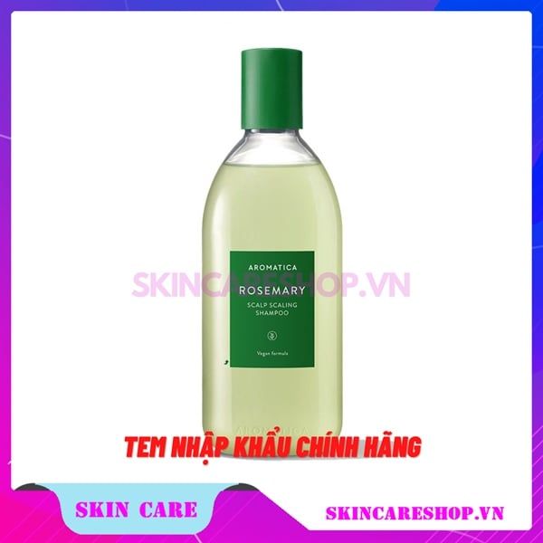 Dầu Gội Hương Thảo Ngăn Rụng Tóc Aromatica Rosemary Scalp Scaling Shampoo 400ml