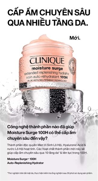 Gel Dưỡng Ẩm 100H Clinique Moisture Surge 100H Auto-Replenishing Hydrator 50ml