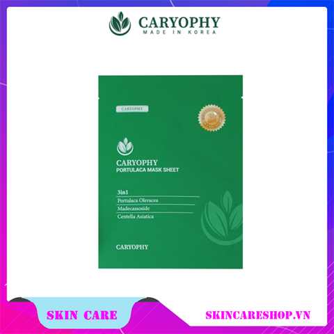 Mặt Nạ Ngăn Ngừa Mụn Chuyên Sâu Caryophy Portulaca Mask Sheet