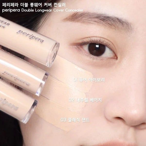 Che Khuyết Điểm Peripera Double Longwear Cover Concealer