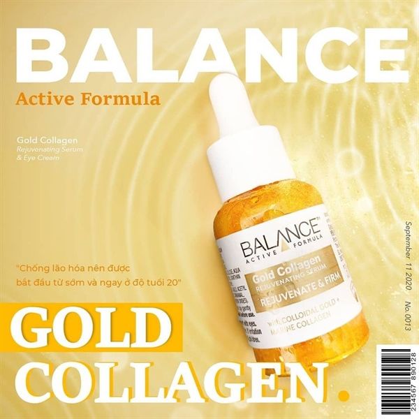 Tinh Chất Sáng Da Balance Active Formula-Gold Collagen Rejuvenating Serum 30ml