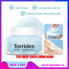 Kem Dưỡng Ẩm Cho Da Dầu Torriden Dive In Low Molecular Hyaluronic Acid Soothing Cream 100ml