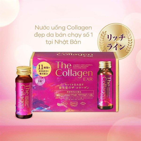 Nước uống Shiseido The Collagen EXR 1000mg (10 chai )