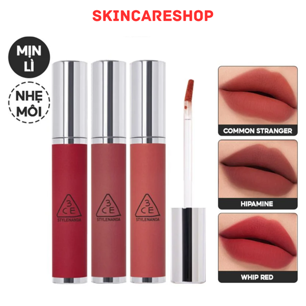 Son Kem Mịn Lì 3CE Hazy Lip Clay 4g