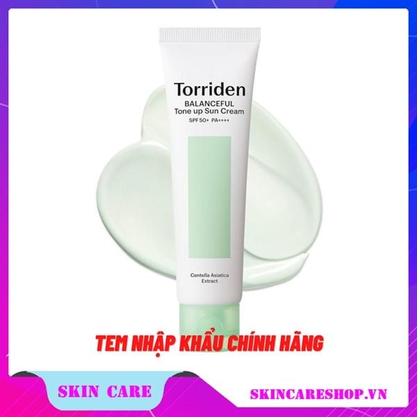Kem Chống Nắng Torriden Balanceful Cica Tone Up Sun Cream SPF50+ PA++++ 60ml