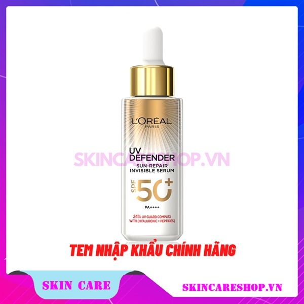 Serum Chống Nắng L'Oreal UV Defender Sun-Repair Invisible Serum SPF 50+ PA++++ 30ml