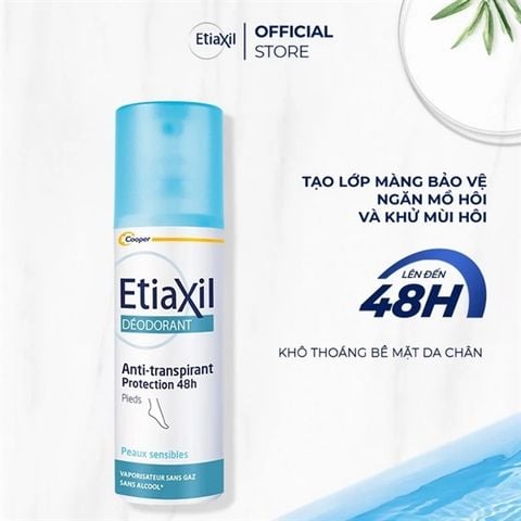 Xịt Khử Mùi EtiaXil Ngăn Mồ Hôi & Giảm Mùi Hôi Chân 100ml