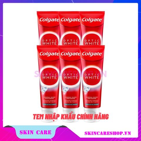 Kem Đánh Răng Colgate Optic White Exfoliating Mineral 100g