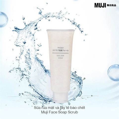 Sữa Rửa Mặt Tẩy Tế Bào Chết Muji Soap Scrub