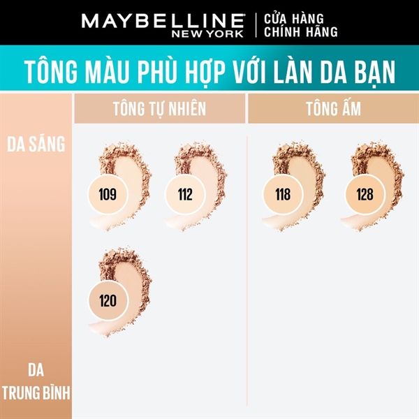 Phấn Nền Dạng Nén Maybelline Fit Me Matte Poreless Powder SPF28 PA+++ 6g