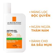 Sữa Chống Nắng La Roche-Posay Anthelios UVMUNE 400 Oil Control Fluid Cho Da Dầu Mụn
