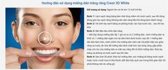 Miếng dán trắng răng Crest 3D Whitestrips 1 Hour Express