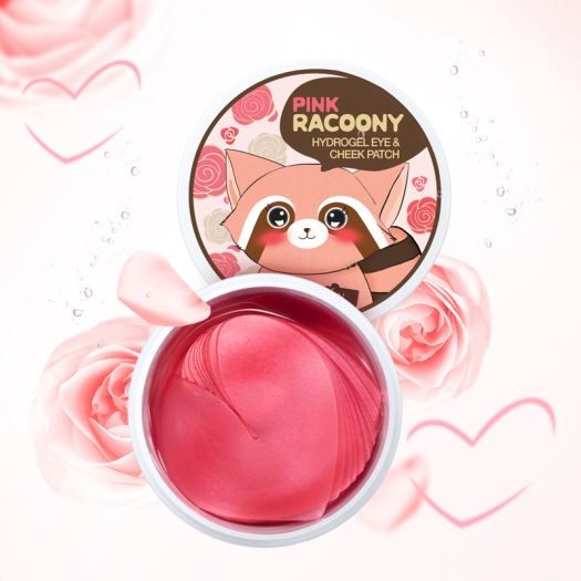 Mặt Nạ Dưỡng Mắt Dưỡng Ẩm Làm Sáng Secret Key Pink Racoony Hydrogel Eye & Cheek Patch