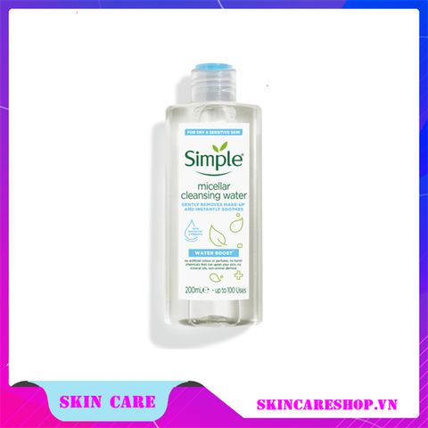 Nước Tẩy Trang Cấp Ẩm Simple Water Boost Micellar Water 200ml