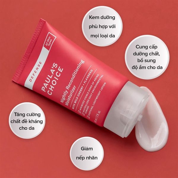 Kem Dưỡng Ban Đêm Paula's Choice Defense Nightly Reconditioning Moisturizer 60ml