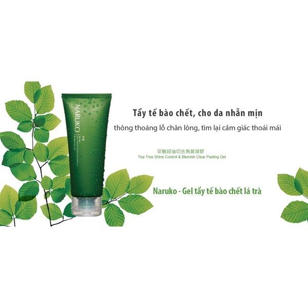 Gel Tẩy Tế Bào Chết Naruko Trà Tràm Tea Tree Shine Control And Blemish Clear Peeling Gel