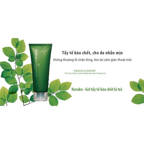 Gel Tẩy Tế Bào Chết Naruko Trà Tràm Tea Tree Shine Control And Blemish Clear Peeling Gel