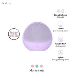Máy rửa mặt Halio Sensitive Facial Cleansing & Massaging Device Baby Pink