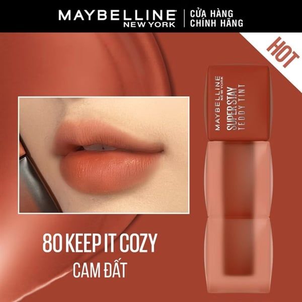 Son Kem Lì Maybelline Teddy Tint Superstay