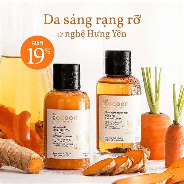 Nước Nghệ Hưng Yên Cocoon Hung Yen Turmeric Toner 310ml