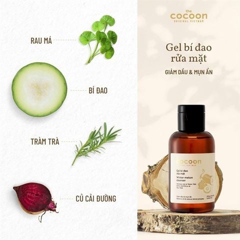 Gel Rửa Mặt Bí Đao Cocoon Winter Melon Cleanser