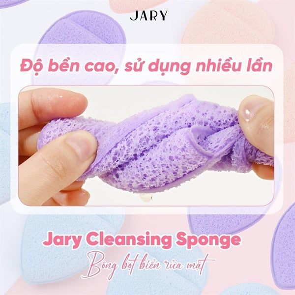 Miếng Rửa Mặt Bọt Biển Jary Cleansing Sponge