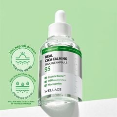 Tinh Chất Wellage Real Cica Calming 95 Trouble Ampoule Làm Dịu Da 50ml