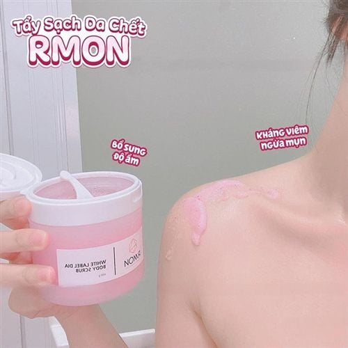 Kem tẩy tế bào chết toàn thân RMON White Label Dia Body Scrub 400g