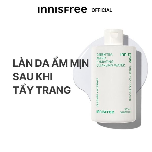 Nước Tẩy Trang innisfree Green Tea Amino Hydrating Cleansing Water 320ml