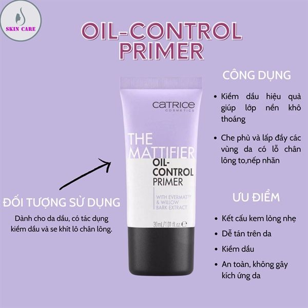 Kem Lót Catrice The Mattifier Oil-Control Primer 30ml