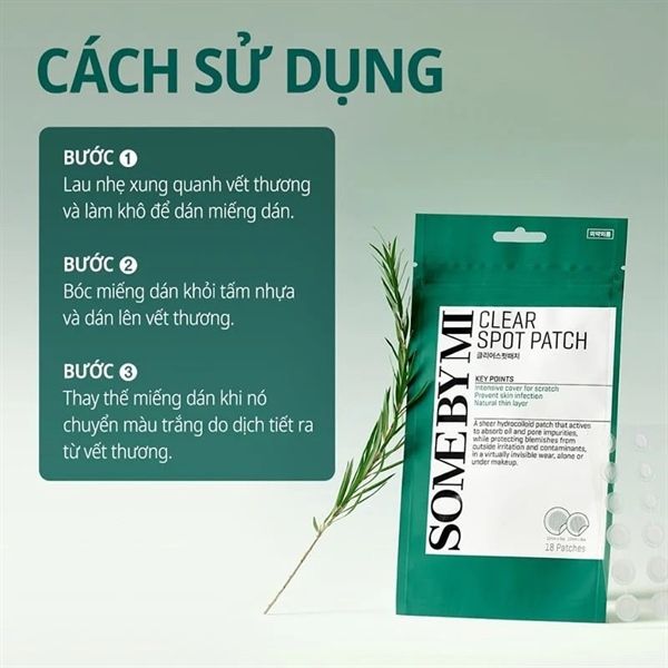 Miếng Dán Trị Mụn Some By Mi Clear Spot Patch (Set 18 miếng)