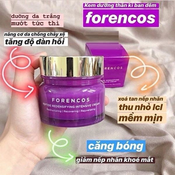 Kem Dưỡng Da Ban Đêm Forencos Peptide Redensifying Intensive Cream