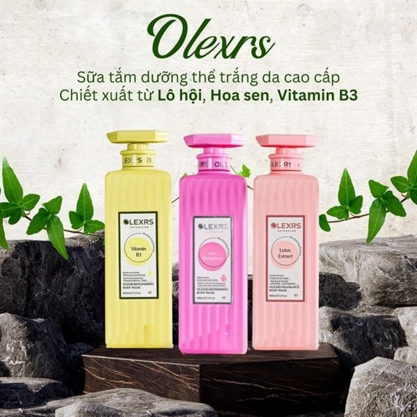 Sữa Tắm Dưỡng Thể Trắng Da Hương Nước Hoa Olexrs Body Wash 800ml