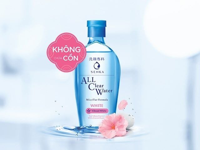 Nước tẩy trang Senka All Clear Water Micellar Formula White