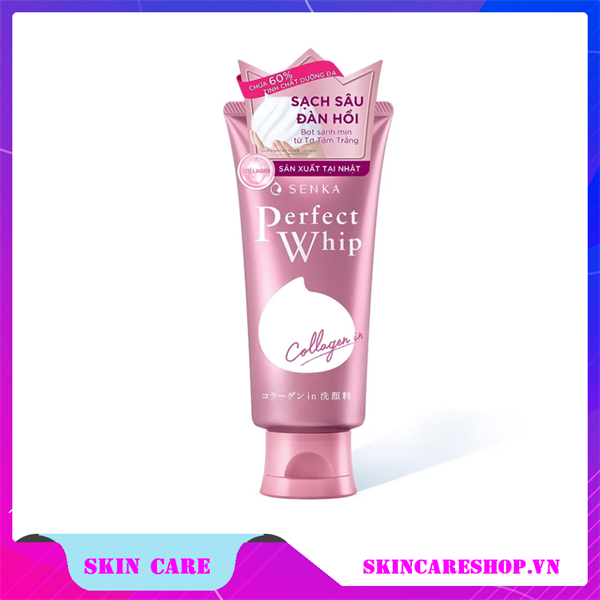 Sữa Rửa Mặt Ẩm Mịn Và Săn Chắc Da Senka Perfect Whip Collagen In