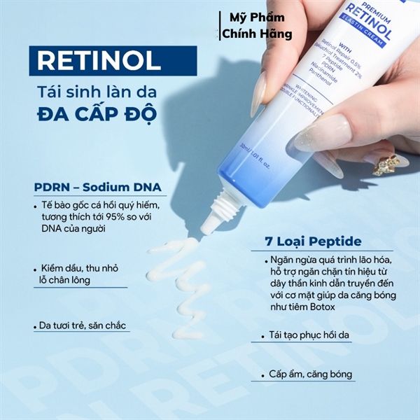 Kem Dưỡng K Lady Care Premium Retinol Elastin Cream Phục Hồi Làn Da 30ml