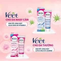 Kem Tẩy Lông Veet Hair Removal Cream Silk & Fresh 50g