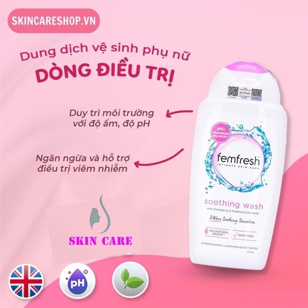 Dung dịch vệ sinh phụ nữ Femfresh Ultimate Care Soothing Wash 250ml