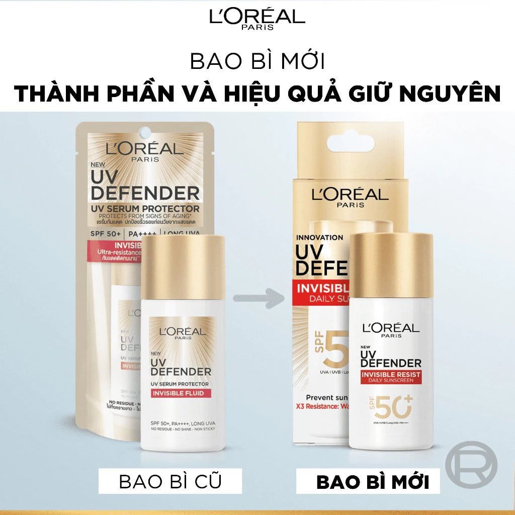 Kem Chống Nắng L’oreal Paris X20 UV Defender Serum Invisible Fluid SPF+ 50++++ 50ml