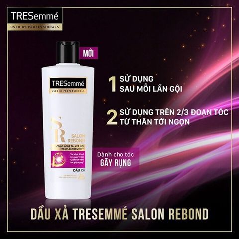 Dầu Gội Và Dầu Xả Ngăn Gãy Rụng TRESemmé Salon Rebond