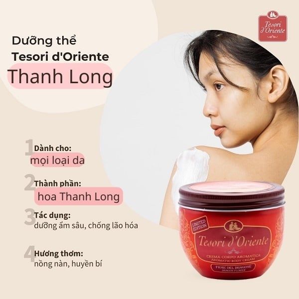 Kem Dưỡng Thể Tesori D'Oriente 300g