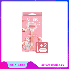 Bộ dao cạo nữ và 2 đầu dao Gillette Venus Comfortglide White Tea
