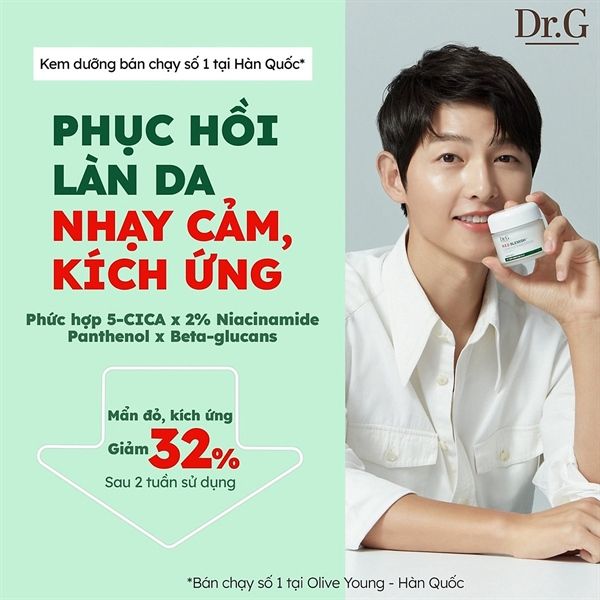 Combo Dr.G Kem Dưỡng Ẩm R.E.D Blemish Clear 70ml & Kem Chống Nắng Sáng Da Brightening Up Sun+ SPF50+ PA+++ 20ml