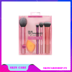 Bộ Cọ + Mút Trang Điểm Real Techniques Everyday Essentials