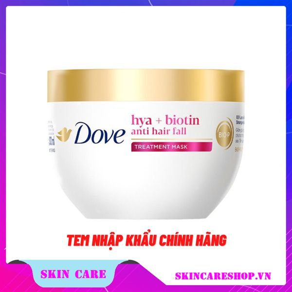 Kem Ủ Dove Ngăn Gãy Rụng Tóc Hyaluronic Acid và Biotin Hũ 300ml