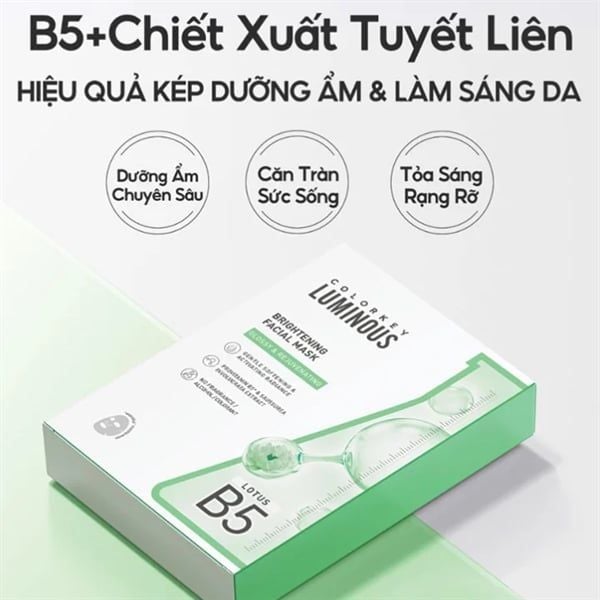 Hộp 10 Mặt Nạ Colorkey Luminous B5 Facial Mask 25ml