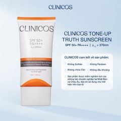 Kem chống nắng nâng tông tự nhiên Clinicos Tone Up Truth Sunscreen SPF50+ 50ml