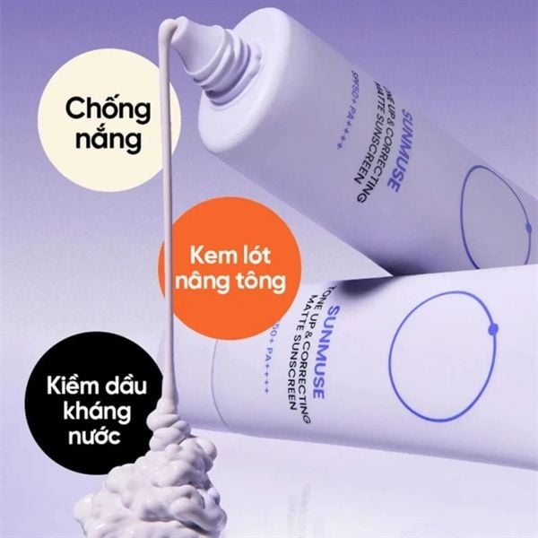 Kem chống nắng Beplain Sunmuse Tone up & Correcting Matte Sunscreen 50ml