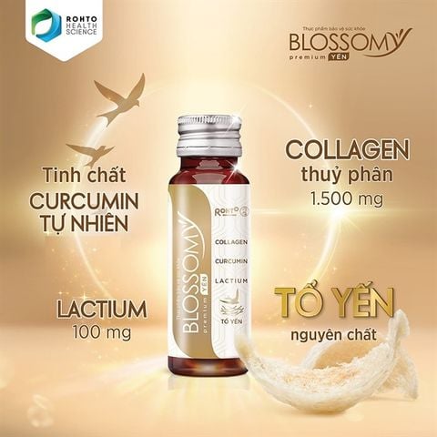 Thực Phẩm Bảo Vệ Sức Khỏe Blossomy Premium Yến Giúp Tăng Sức Khỏe Sáng Mịn Da ( Hộp 10 chai)