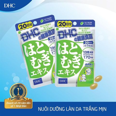 Viên uống Trắng da DHC Adlay Extract Gói 20 Ngày